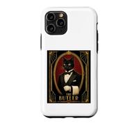 Custodia per iPhone 11 Pro Il mistero dell'omicidio del gatto nero Art Déco di Butler