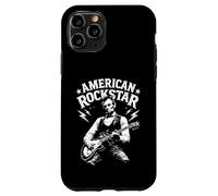 Custodia per iPhone 11 Pro Il presidente Abraham Lincoln Suona la chitarra American Rock Star