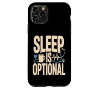 Custodia per iPhone 11 Pro Il sonno è facoltativo infermiera medico notte turno caffè
