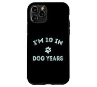 Custodia per iPhone 11 Pro I'm 10" Dog Years Funny 70th Birthday Vintage