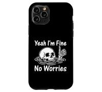 Custodia per iPhone 11 Pro I'm Fine No Worries Scheletro divertente sarcastico umorismo