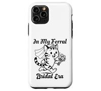 Custodia per iPhone 11 Pro In My Feral Bride Era Cat Funny Wedding