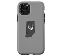 Custodia per iPhone 11 Pro Indiana IN Deer Hunting Shed Antlers Design