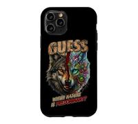 Custodia per iPhone 11 Pro Indovina Quale Natura È Predominante Lupo Mistero Graphic