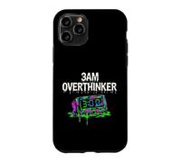 Custodia per iPhone 11 Pro Insomnia 3AM Overthinker Melting Clock Aesthetic