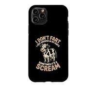 Custodia per iPhone 11 Pro Io non scoreggia I sussurro nei miei pantaloni mucca bavaglio