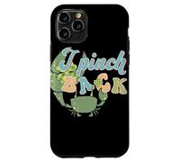 Custodia per iPhone 11 Pro Irish Punch Back Shamrock Crab Lucky St Patricks Art