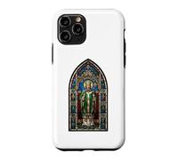 Custodia per iPhone 11 Pro Irish St. Patrick Gothic Stained Glass Window Irlanda