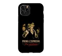 Custodia per iPhone 11 Pro Italia Prima L'Espresso Poi Parliamo Rana Italiana Caffè