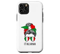 Custodia per iPhone 11 Pro Italian Italiana Girl Italian Heritage Italy Flag