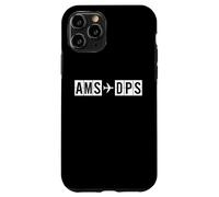 Custodia per iPhone 11 Pro Itinerario di volo AMS DPS da Amsterdam a Bali Air Codes