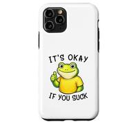 Custodia per iPhone 11 Pro It's Okay If You Suck Funny Silly Frog Meme Sarcastic Humor
