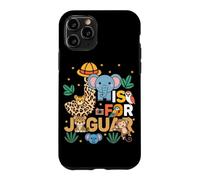 Custodia per iPhone 11 Pro J è per Jaguar Zoo Animals Gita allo zoo Jungle Zoo Day