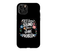 Custodia per iPhone 11 Pro Jane Personalized Cute Flower Girls Jane Name