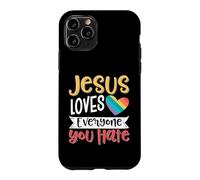 Custodia per iPhone 11 Pro Jesus Loves Everyone You Hate