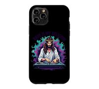 Custodia per iPhone 11 Pro Jesus Raves Techno House Party EDM Festival Goa Electro Rave
