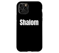 Custodia per iPhone 11 Pro Jewish Hebrew Faith Phrase Design Shalom Chai Tess and more