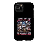 Custodia per iPhone 11 Pro Jimothy Raccoon per il presidente 2028 Elezioni divertenti