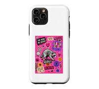 Custodia per iPhone 11 Pro Jimothy rispetta la gente del posto Punk Pop Collage Raccoon Seattle