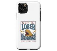 Custodia per iPhone 11 Pro Jonah and the Whale Funny Christian Bible Story God
