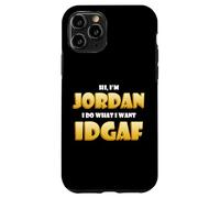 Custodia per iPhone 11 Pro Jordan Costume IDGAF Funny Meme Halloween Costume For Jordan