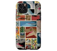 Custodia per iPhone 11 Pro Jurassic World Classified Creatures Postcard All Over Print