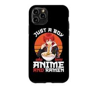 Custodia per iPhone 11 Pro Just A Boy Who Loves Anime E Ramen giapponese Noodle Bowl