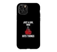 Custodia per iPhone 11 Pro Just a Girl Who Hits Things - Guantoni da boxe da donna