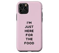 Custodia per iPhone 11 Pro Just Here For The Food Divertente Retro Ringraziamento Turchia Day