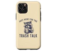 Custodia per iPhone 11 Pro Just Here for the Trash Talk Divertente Procione Vintage Sarcastico