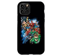 Custodia per iPhone 11 Pro Justice League Mighty Heroes Unite