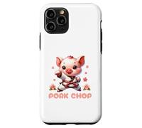 Custodia per iPhone 11 Pro Karate Cute Pork Chop Funny Karate Pun Pig Martial Arts