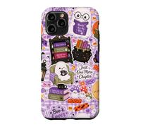 Custodia per iPhone 11 Pro Kawaii Halloween Ghost Cute Spooky Book Lover Boo Season