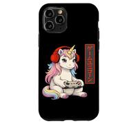 Custodia per iPhone 11 Pro Kawaii Unicorn Gaming Japanese Inspired Retro Videogiochi