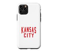 Custodia per iPhone 11 Pro Kc Rosso e Nero Kansas City Old School Throwback