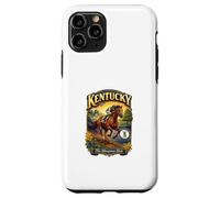 Custodia per iPhone 11 Pro Kentucky The Bluegrass State Flag Purosangue Verga d'oro