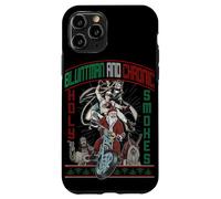 Custodia per iPhone 11 Pro Kevin Smith Jay & Silent Bob Xmas Holy Smokes Biker Babbo Natale