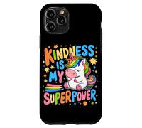 Custodia per iPhone 11 Pro Kindness is My Superpower Be Kind Unicorn Anti Bullismo Bambini