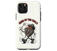 Custodia per iPhone 11 Pro King of the Coals Retro Cartoon BBQ Kettle Grill Grill