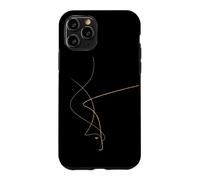 Custodia per iPhone 11 Pro Kintsugi Arte Giapponese Riparazione Dorata Minimalista