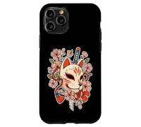 Custodia per iPhone 11 Pro Kitsune Maschera Cherry Katana Fox