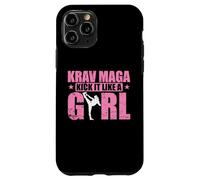 Custodia per iPhone 11 Pro Krav Maga Kick It Like a Girl Autodifesa con Stile