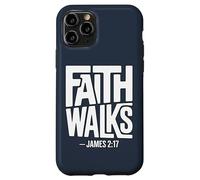 Custodia per iPhone 11 Pro La fede cammina Giacomo 2:17