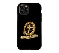 Custodia per iPhone 11 Pro La fede mi fa pedalare in bicicletta cristiana