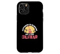 Custodia per iPhone 11 Pro La felicità è il sole e una piccola chitarra divertente suonatore di ukulele