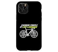 Custodia per iPhone 11 Pro La fibra di carbonio è il mio linguaggio d'amore per ciclisti da strada Pro