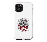 Custodia per iPhone 11 Pro La leggenda dei mostri della trota bruna Lunker Hunter River