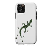 Custodia per iPhone 11 Pro La lucertola retrò segue le tracce della salamandra geco