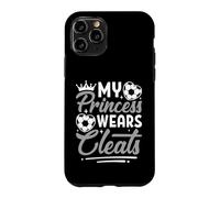 Custodia per iPhone 11 Pro La mia principessa indossa tacchetti Soccer Player Design