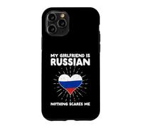 Custodia per iPhone 11 Pro La mia ragazza è russa nulla mi spaventa - Russia Heart